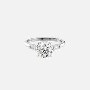  The Solitaire Liv Round Lab Diamond Ring 14k White Gold 001
