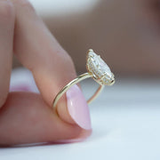  The Solitaire Low Profile Kamellie Marquise Lab Diamond Ring 14k Yellow Gold 005 Final