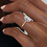  The Solitaire Low Profile Kamellie Oval Lab Diamond Ring 14k Rose Gold 006 Final
