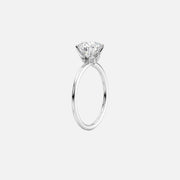  The Solitaire Luna Pear Moissanite Ring 18k White Gold 002