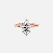  The Solitaire Madison Marquise Lab Diamond Ring 14k Rose Gold 001