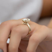 The Solitaire Madison Marquise Lab Diamond Ring 14k Yellow Gold 003