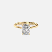 The Solitaire Madison Radiant Lab Diamond Ring 14k Yellow Gold 001