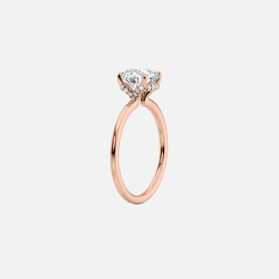 The Solitaire Margot Marquise Moissanite Ring 18k Rose Gold 002