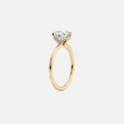  The Solitaire Margot Oval Lab Diamond Ring 18k Yellow Gold 002