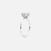  The Solitaire Margot Round Lab Diamond Ring 18k White Gold 002