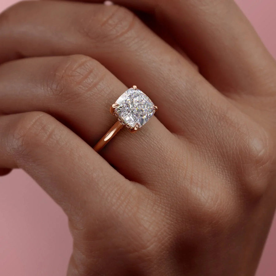  The Solitaire Natalie Cushion Moissanite Ring 14k Rose Gold 005 Final