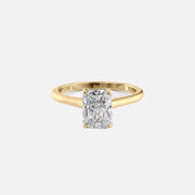 The Solitaire Natalie Radiant Lab Diamond Ring 14k Yellow Gold 001