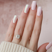  The Solitaire Nelly Cushion Moissanite Ring 18k Yellow Gold 003