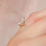 The Solitaire Nelly Pear Lab Diamond Ring 14k Yellow Gold 004 Final