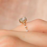 The Solitaire Penelope Cushion Lab Diamond Ring 14k Yellow Gold 004