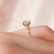  The Solitaire Penelope Cushion Lab Diamond Ring 18k Rose Gold 004
