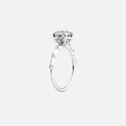  The Solitaire Penelope Cushion Lab Diamond Ring 18k White Gold 002
