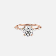  The Solitaire Penelope Round Lab Diamond Ring 14k Rose Gold 001
