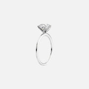  The Solitaire Petal Kamellie Oval Lab Diamond Ring 18k White Gold 002