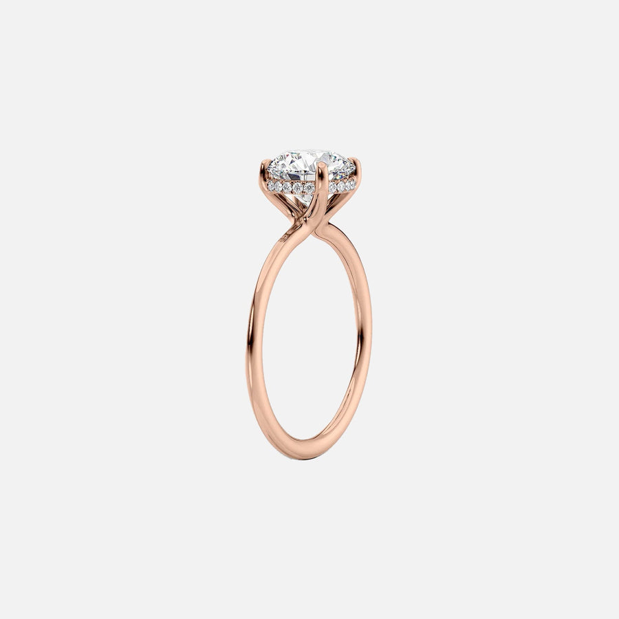  The Solitaire Sarah Pear Lab Diamond Ring 18k Rose Gold 002