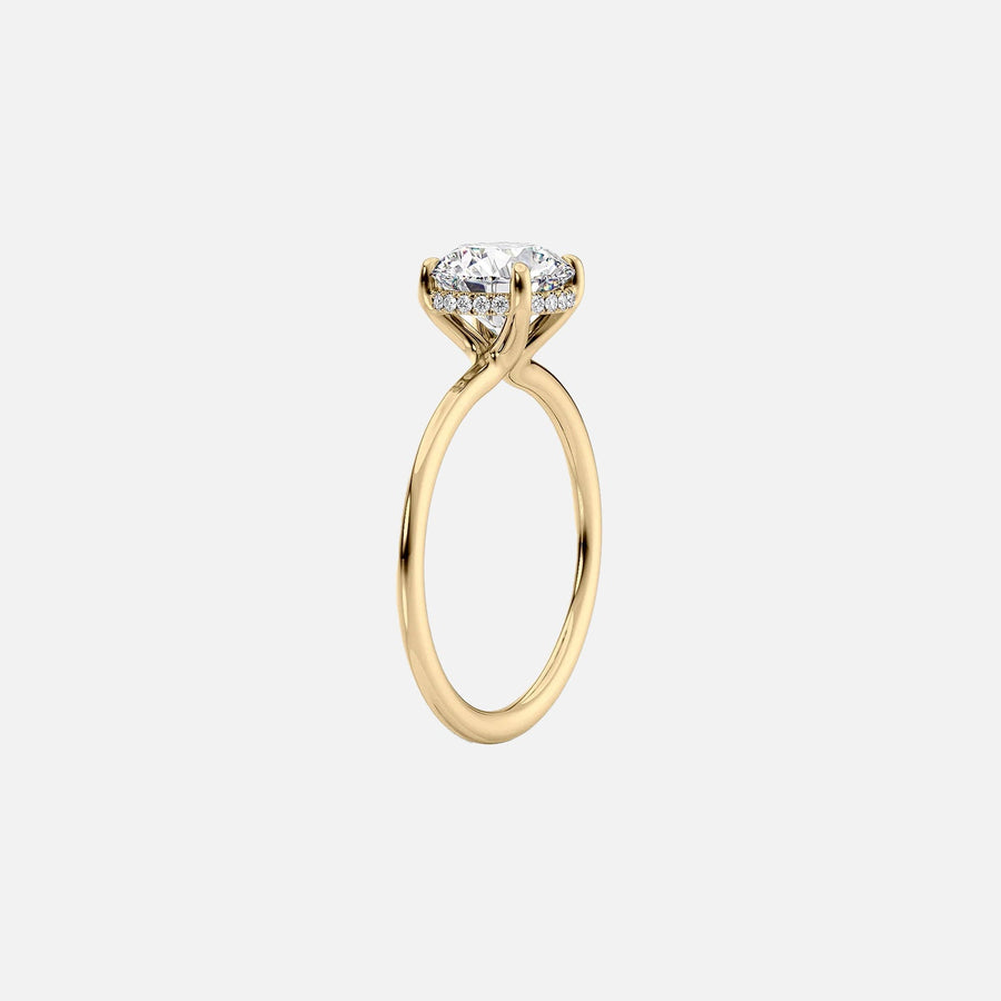  The Solitaire Sarah Pear Lab Diamond Ring 18k Yellow Gold 001