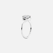  The Solitaire Skyler Marquise Moissanite Ring 14k White Gold 002