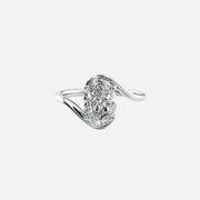  The Solitaire Skyler Oval Moissanite Ring 14k White Gold 001