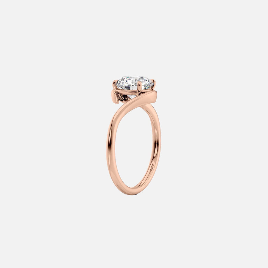  The Solitaire Skyler Pear Moissanite Ring 14k Rose Gold 002
