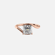  The Solitaire Skyler Princess Lab Diamond Ring 18k Rose Gold 001