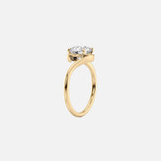  The Solitaire Skyler Radiant Moissanite Ring 18k Yellow Gold 002