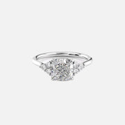 The Summer Cushion Side Stone Moissanite Ring - KNT - Engagement Rings, Wedding Bands & Fine Jewelry
