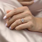 The Summer Cushion Side Stone Moissanite Ring - KNT - Engagement Rings, Wedding Bands & Fine Jewelry