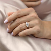 The Summer Cushion Side Stone Moissanite Ring - KNT - Engagement Rings, Wedding Bands & Fine Jewelry