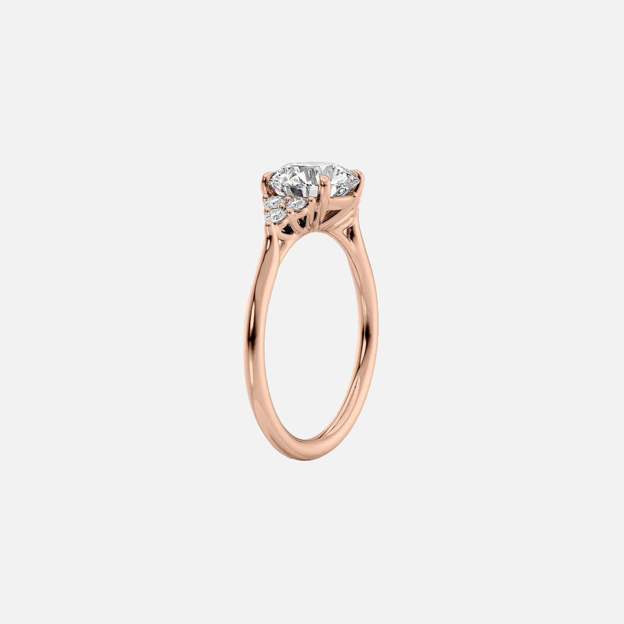 The Summer Emerald Side Stone Moissanite Ring - KNT - Engagement Rings, Wedding Bands & Fine Jewelry