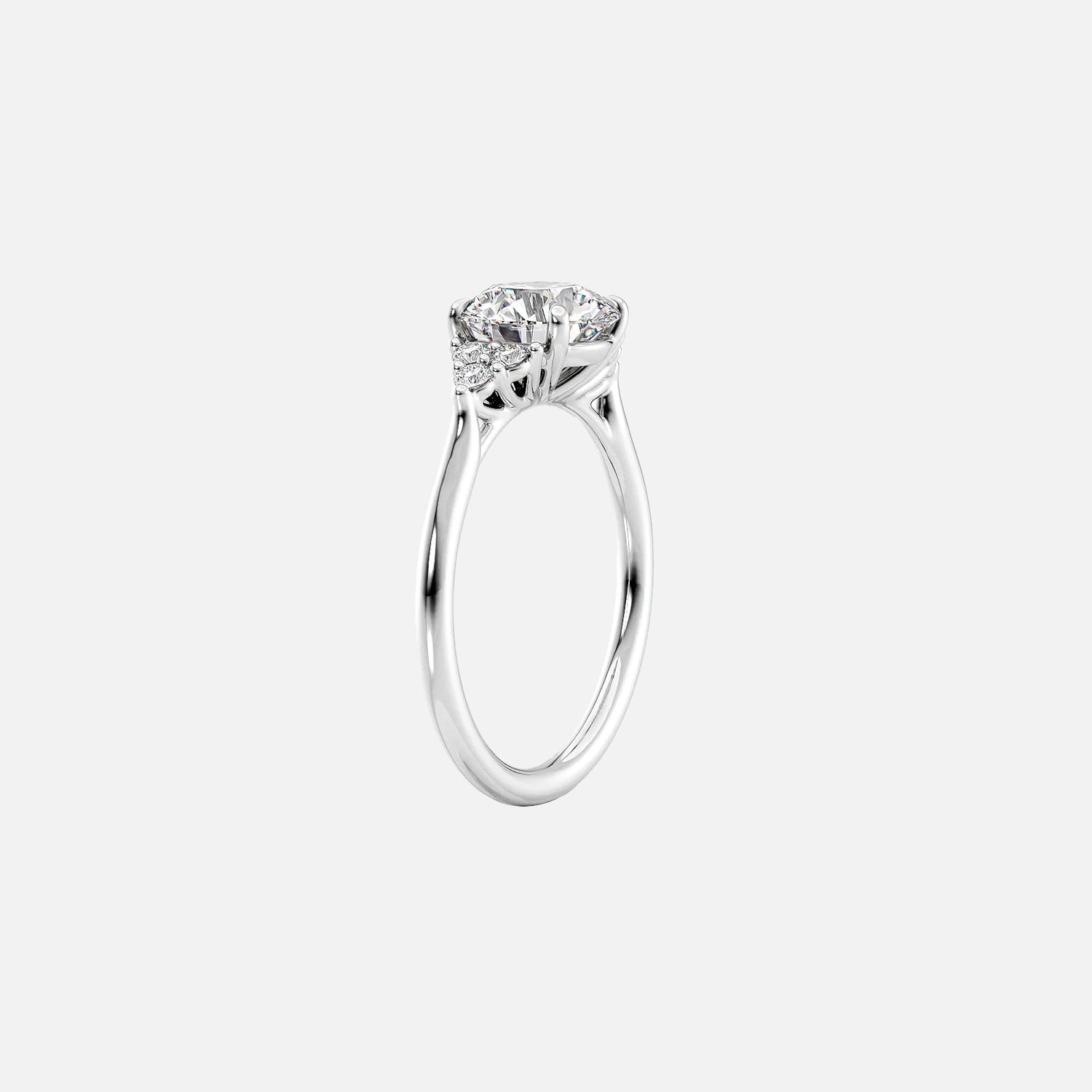 The Summer Pear Side Stone Moissanite Ring - KNT - Engagement Rings, Wedding Bands & Fine Jewelry