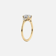 The Summer Princess Side Stone Moissanite Ring - KNT - Engagement Rings, Wedding Bands & Fine Jewelry