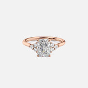 The Summer Radiant Side Stone Moissanite Ring - KNT - Engagement Rings, Wedding Bands & Fine Jewelry