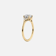 The Summer Radiant Side Stone Moissanite Ring - KNT - Engagement Rings, Wedding Bands & Fine Jewelry