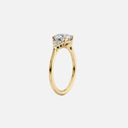 The Summer Round Side Stone Moissanite Ring - KNT - Engagement Rings, Wedding Bands & Fine Jewelry
