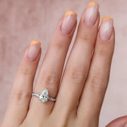 The Sunny Pear Pave Moissanite Ring - KNT - Engagement Rings, Wedding Bands & Fine Jewelry