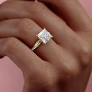 The Sunny Princess Pave Moissanite Ring - KNT - Engagement Rings, Wedding Bands & Fine Jewelry
