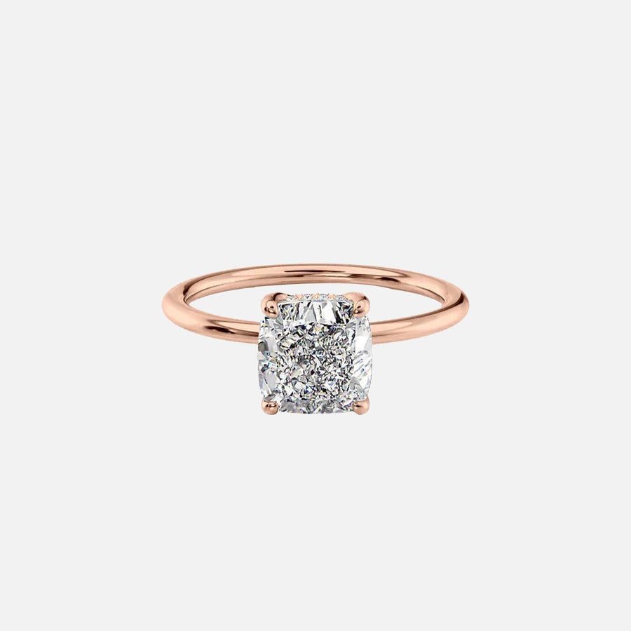 The Sydney Cushion Solitaire Moissanite Ring - KNT - Engagement Rings, Wedding Bands & Fine Jewelry