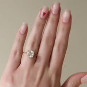 The Sydney Cushion Solitaire Moissanite Ring - KNT - Engagement Rings, Wedding Bands & Fine Jewelry