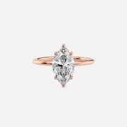 The Sydney Marquise Solitaire Moissanite Ring - KNT - Engagement Rings, Wedding Bands & Fine Jewelry
