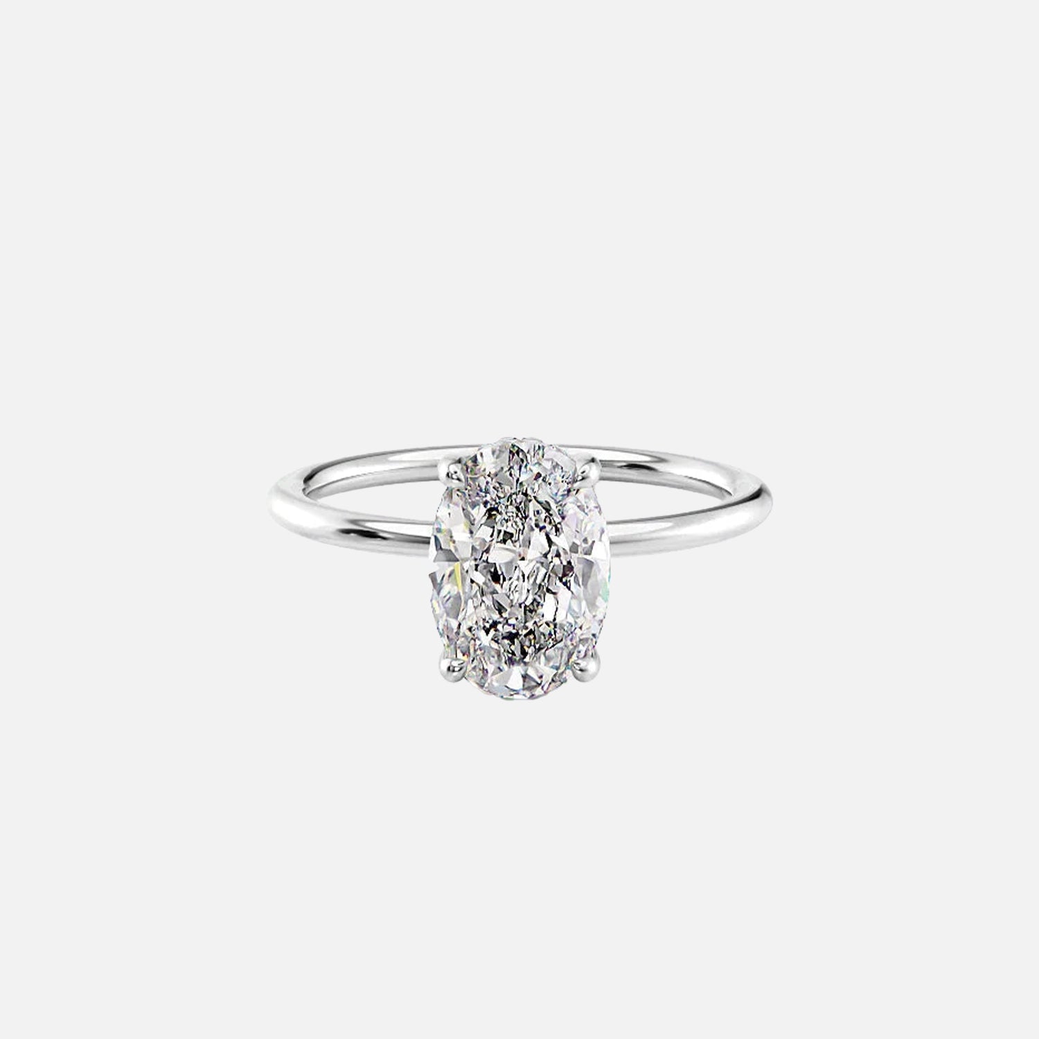 The Sydney Oval Solitaire Moissanite Ring - KNT - Engagement Rings, Wedding Bands & Fine Jewelry