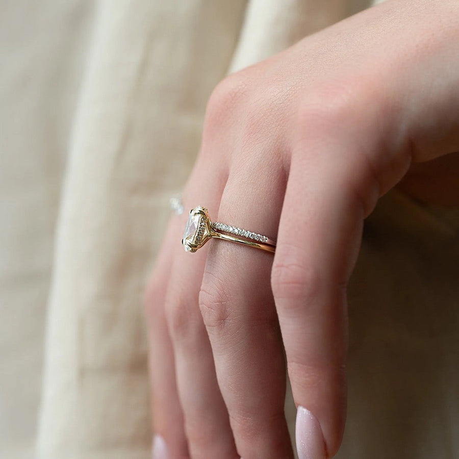 The Sydney Oval Solitaire Moissanite Ring - KNT - Engagement Rings, Wedding Bands & Fine Jewelry