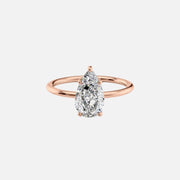 The Sydney Pear Solitaire Moissanite Ring - KNT - Engagement Rings, Wedding Bands & Fine Jewelry