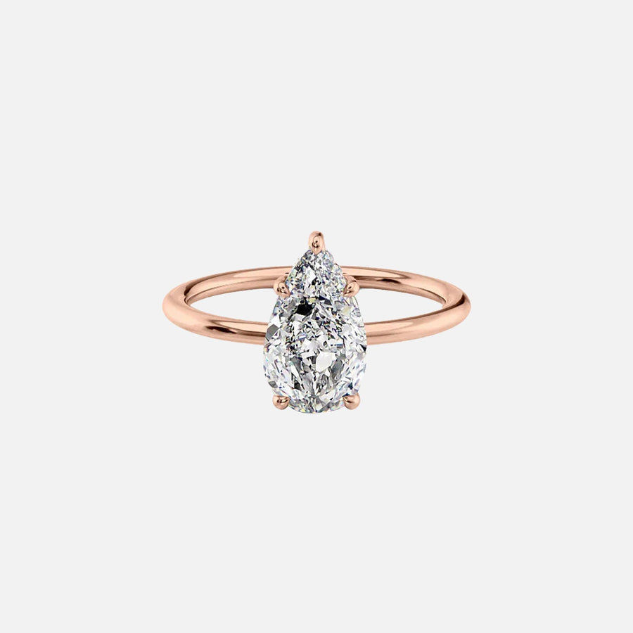 The Sydney Pear Solitaire Moissanite Ring - KNT - Engagement Rings, Wedding Bands & Fine Jewelry