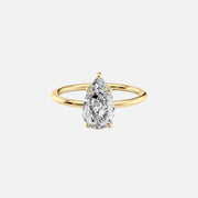 The Sydney Pear Solitaire Moissanite Ring - KNT - Engagement Rings, Wedding Bands & Fine Jewelry