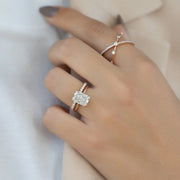 The Sydney Radiant Solitaire Moissanite Ring - KNT - Engagement Rings, Wedding Bands & Fine Jewelry