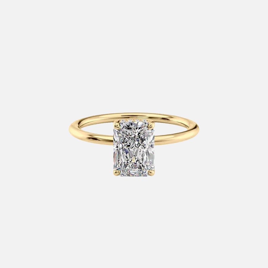 The Sydney Radiant Solitaire Moissanite Ring - KNT - Engagement Rings, Wedding Bands & Fine Jewelry