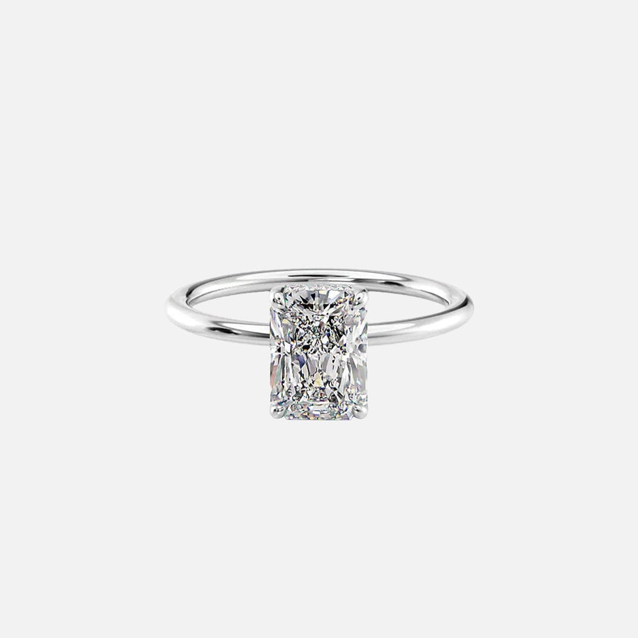 The Sydney Radiant Solitaire Moissanite Ring - KNT - Engagement Rings, Wedding Bands & Fine Jewelry