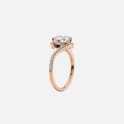 The Sylvia Cushion Pave Moissanite Ring - KNT - Engagement Rings, Wedding Bands & Fine Jewelry
