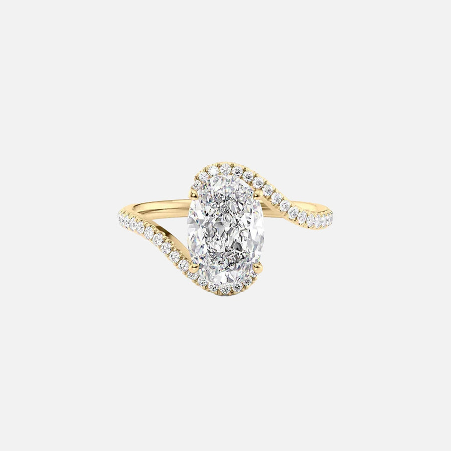 The Sylvia Oval Pave Moissanite Ring - KNT - Engagement Rings, Wedding Bands & Fine Jewelry